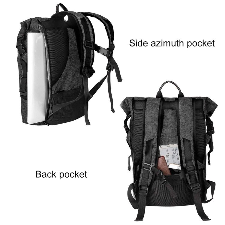 Polyester Waterproof Laptop Backpack with USB Interface Capacity: 35L