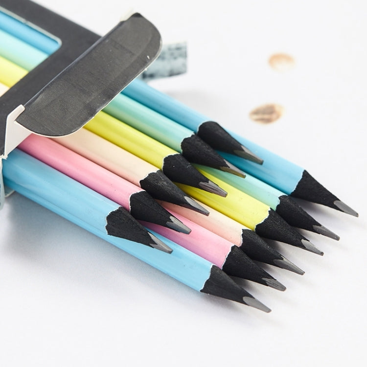 Standard Pencil Black Wood Drawing Pencil School Stationery Office Supplies,Random Color Delivery