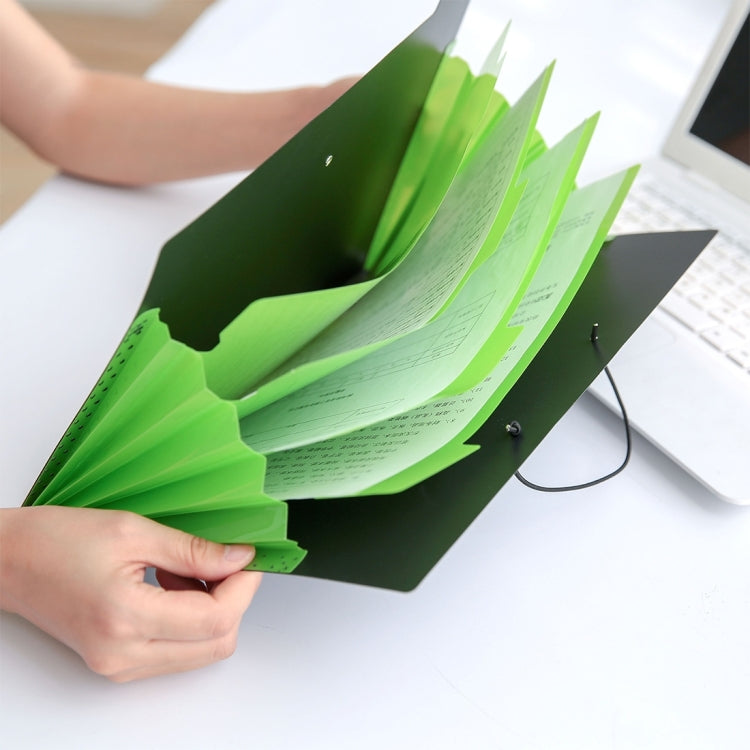 School Stationery Office Supplies Simple Contracted Multilayer Buckles Folder Paper Storage Document Folder 5 pages,Random Color Delivery
