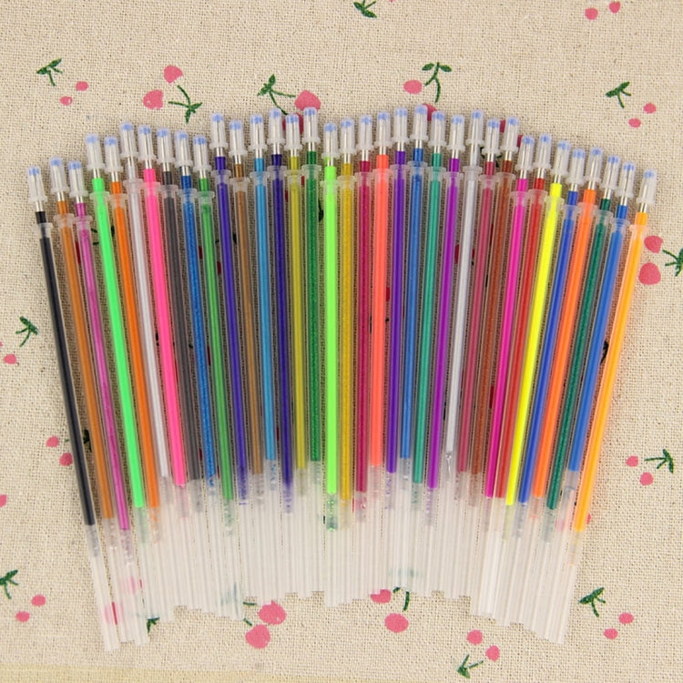 36 PCS / Set 0.5mm Pen Refill Flash Fluorescent Metal Colors for Children Painting Writing Office Stationery,Random Color Delivery