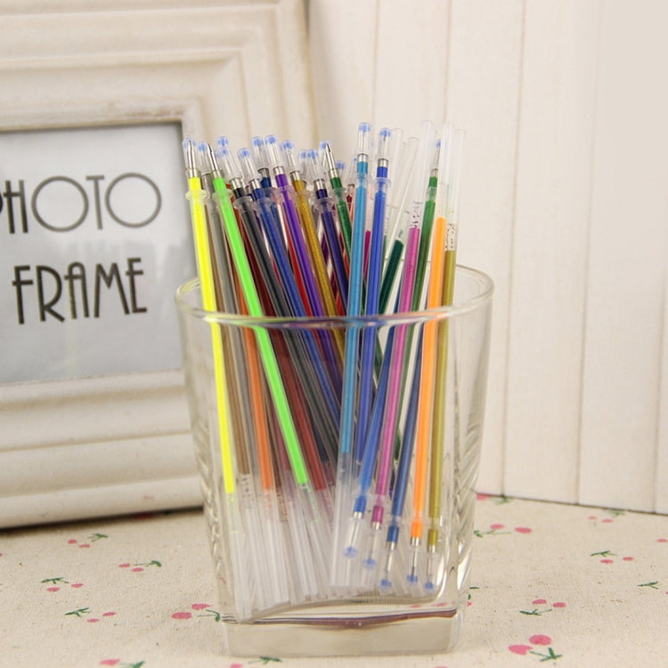 36 PCS / Set 0.5mm Pen Refill Flash Fluorescent Metal Colors for Children Painting Writing Office Stationery,Random Color Delivery