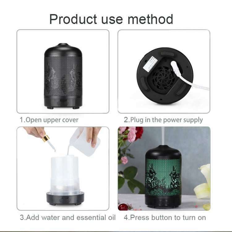 Creative Aromatherapy Machine Iron Translucent Humidifier Automatic Alcohol Sprayer, Capacity: 100mL,