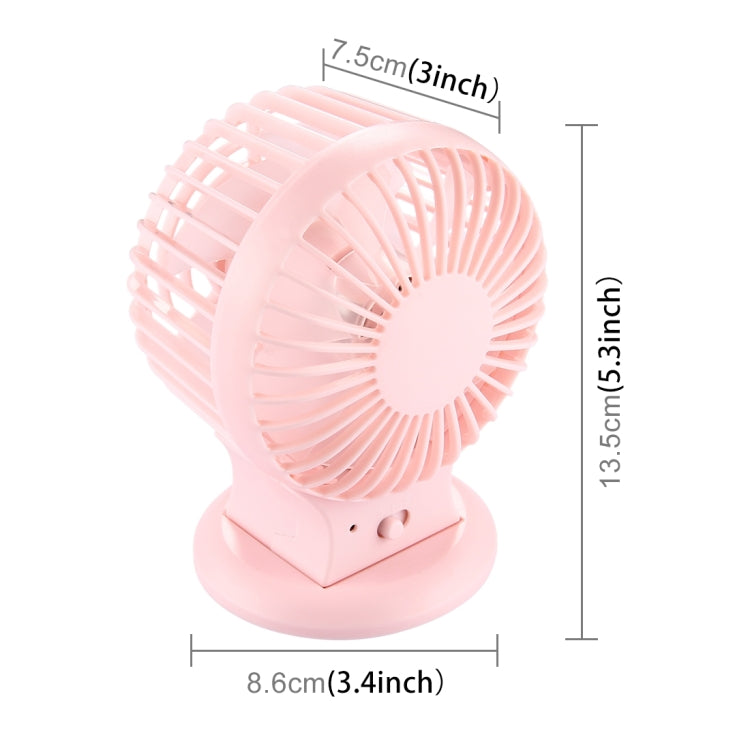 Dual Motor Blower Efficient and Save Power Portable Mini USB Fan Desktop Mute Fan for Office, Travel, 2 Kinds Speed Mode, DC 5V