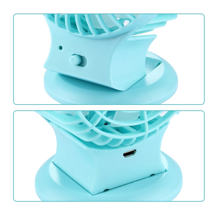 Dual Motor Blower Efficient and Save Power Portable Mini USB Fan Desktop Mute Fan for Office, Travel, 2 Kinds Speed Mode, DC 5V