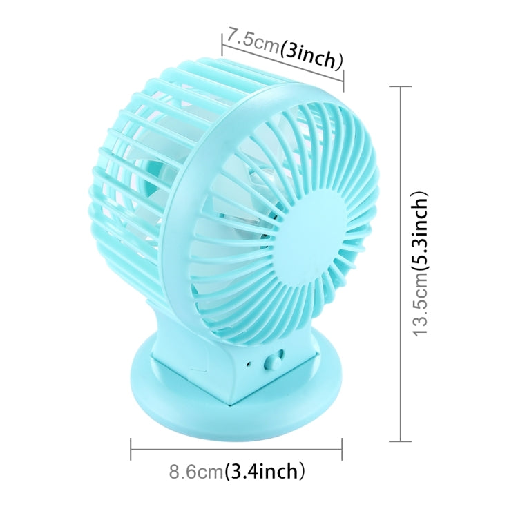 Dual Motor Blower Efficient and Save Power Portable Mini USB Fan Desktop Mute Fan for Office, Travel, 2 Kinds Speed Mode, DC 5V