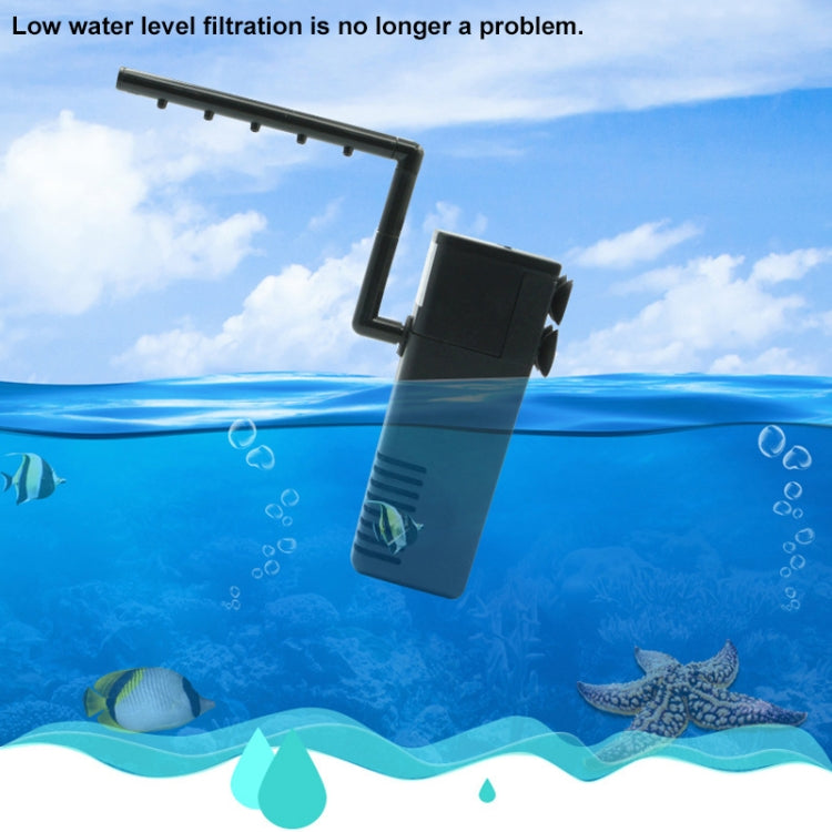 HX-188F 8W 600L/H Multi-function Submersible Aquarium Water Pump Circulation Pump Fish Tank Internal Air Filter