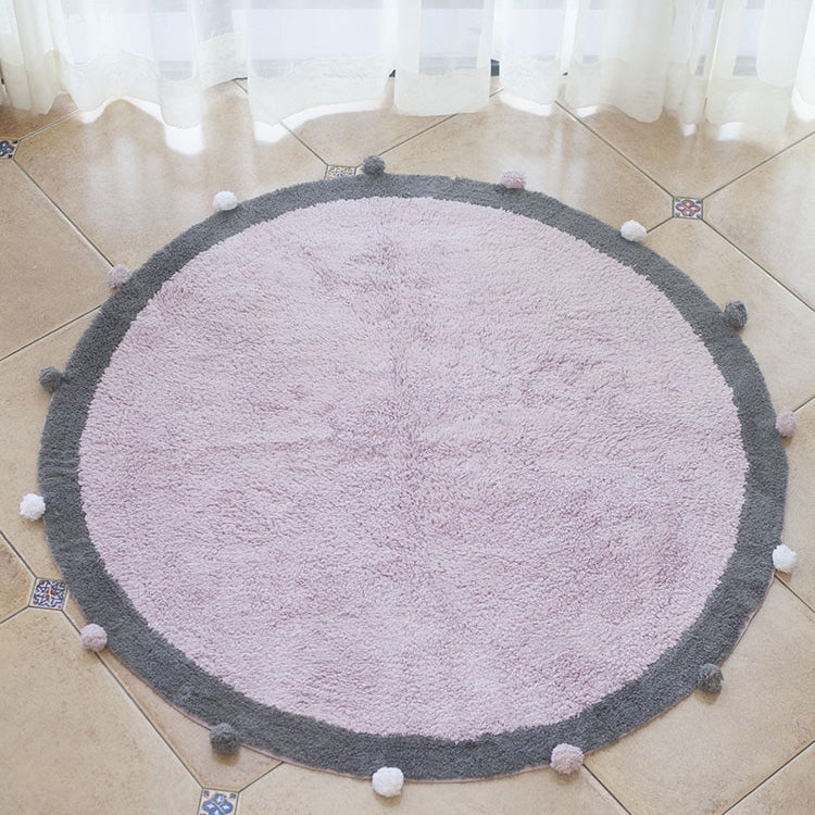 Round Ball Cotton Carpet Household Children Mat Doormat, Diameter: 1.2m