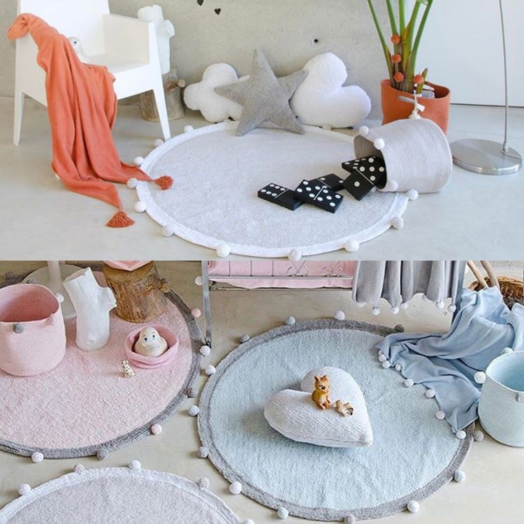 Round Ball Cotton Carpet Household Children Mat Doormat, Diameter: 1.2m