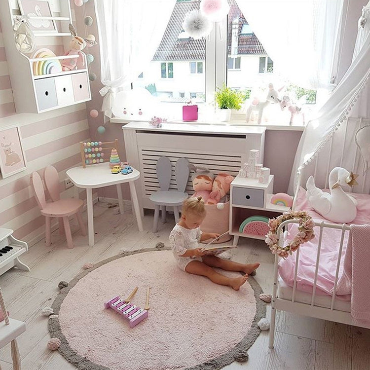 Round Ball Cotton Carpet Household Children Mat Doormat, Diameter: 1.2m