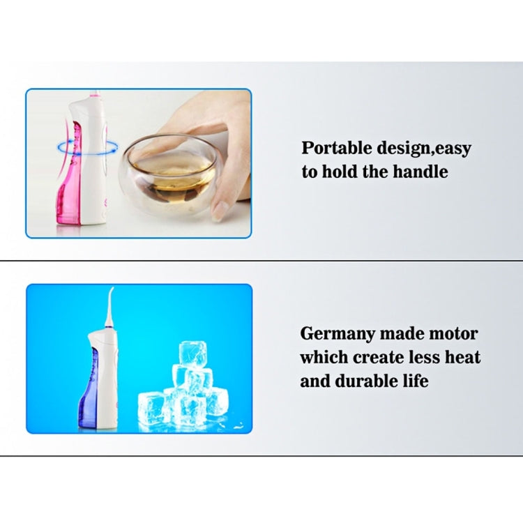 FL-V8 Rechargeable Waterproof Oral Irrigator Dental Gum Care Water Jet Flosser (EU Plug)(Purple)