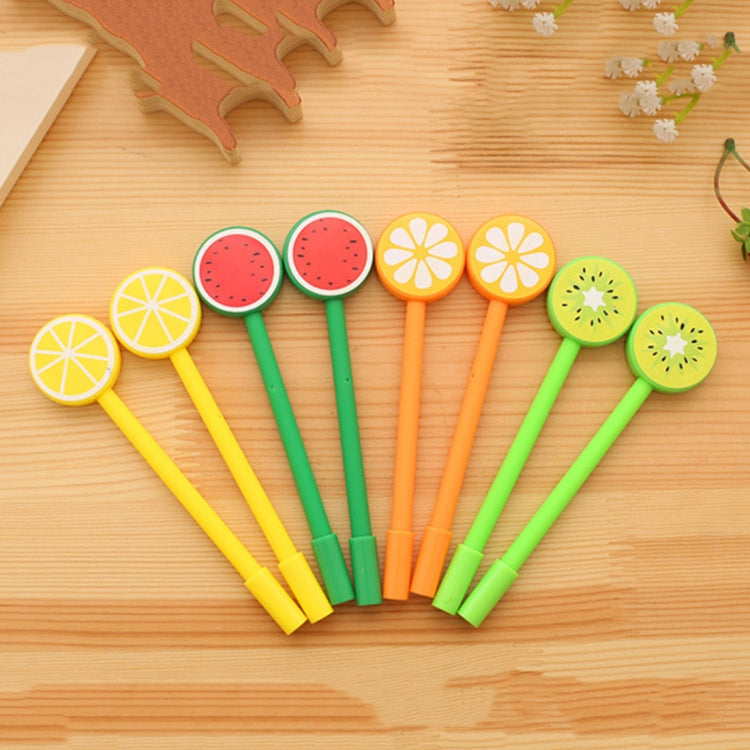 20 PCS Creative Fruit Lollipops Gel Pen Writing Stationery for Kids Gift / Office School Supplies, Random Style Delivery