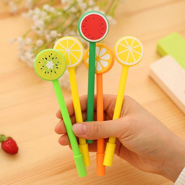 20 PCS Creative Fruit Lollipops Gel Pen Writing Stationery for Kids Gift / Office School Supplies, Random Style Delivery