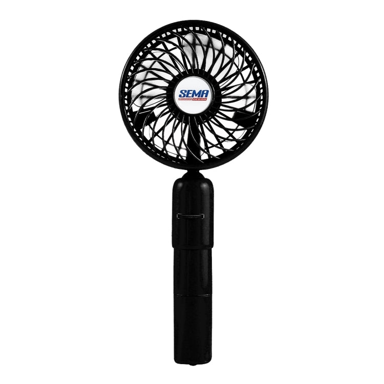 SEMA 360 Degree Rotate Handheld Rechargeable Mini Battery Fan with Charger Function & Lanyard