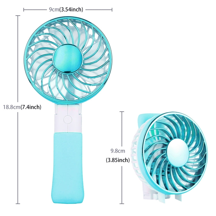 SEMA Foldable Handheld Rechargeable Mini Battery Fan with 3 Speed Control & Lanyard