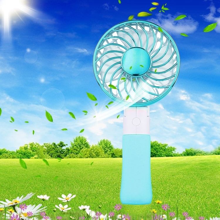 SEMA Foldable Handheld Rechargeable Mini Battery Fan with 3 Speed Control & Lanyard