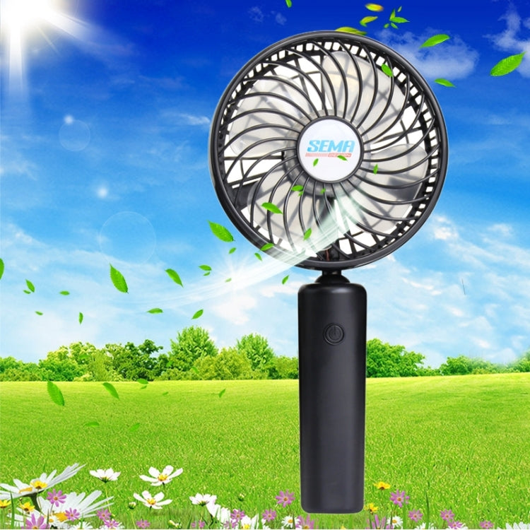 SEMA 360 Degree Rotate Handheld Rechargeable Mini Battery Fan with 3 Speed Control