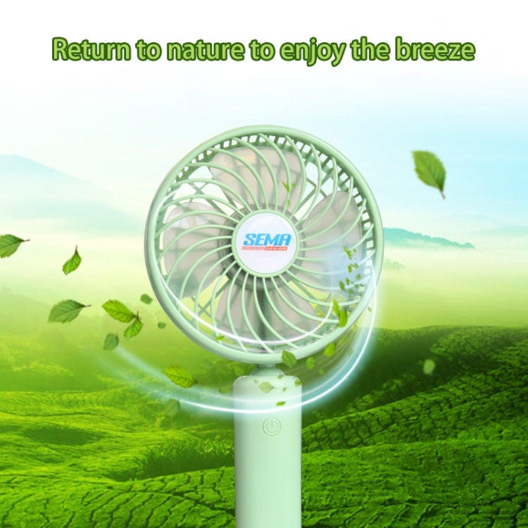 SEMA 360 Degree Rotate Handheld Rechargeable Mini Battery Fan with 3 Speed Control