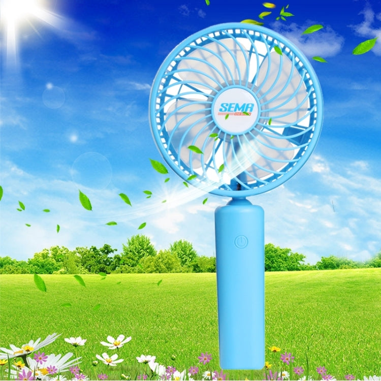 SEMA 360 Degree Rotate Handheld Rechargeable Mini Battery Fan with 3 Speed Control