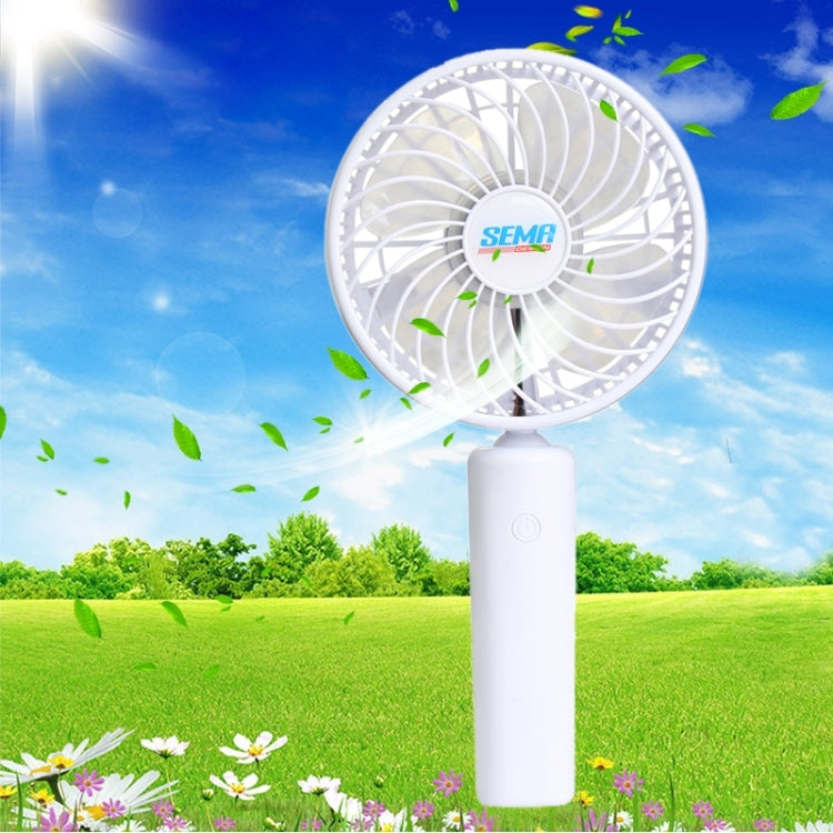 SEMA 360 Degree Rotate Handheld Rechargeable Mini Battery Fan with 3 Speed Control