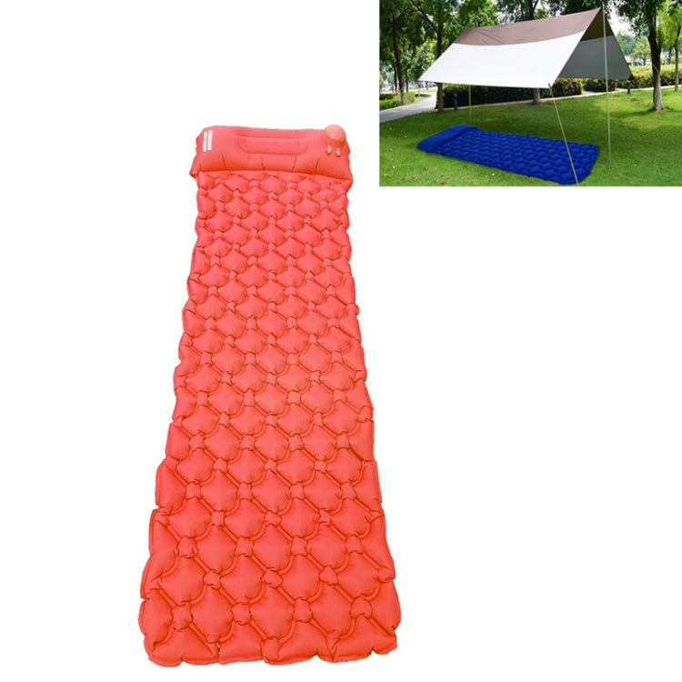 PICTET.FINO Outdoor Portable Tent Camping Sleeping Pad Ultra Light Folding Pressing Air Mattress (Orange)