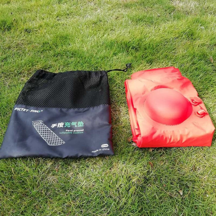 PICTET.FINO Outdoor Portable Tent Camping Sleeping Pad Ultra Light Folding Pressing Air Mattress (Orange)