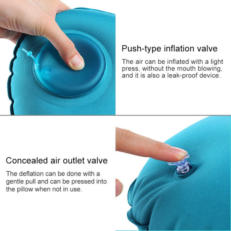 Romix RH15 Push Type Travel Automatic Inflatable Pillow, Size: 40x28cm