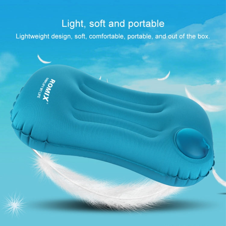 Romix RH15 Push Type Travel Automatic Inflatable Pillow, Size: 40x28cm