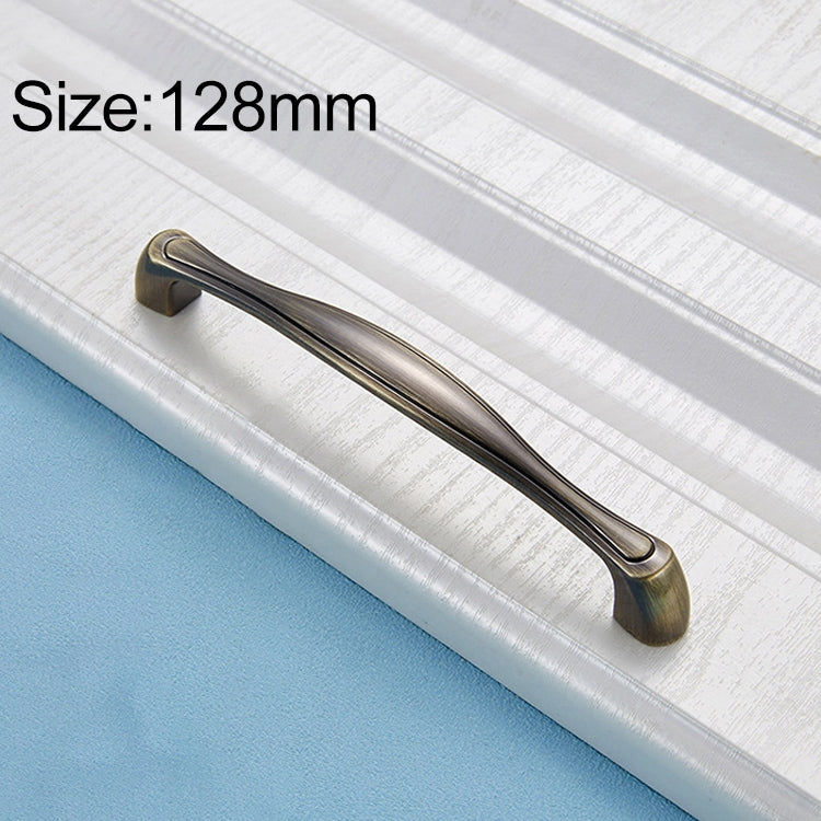 5 PCS 4092-128 Cyan Ancient Drawer Cabinet Door Silver Black Handle