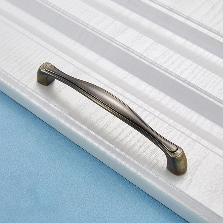5 PCS 4092-128 Cyan Ancient Drawer Cabinet Door Silver Black Handle