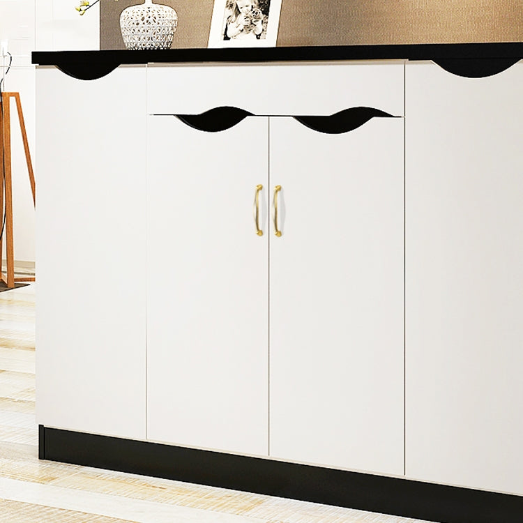 5 PCS 4092-128 Silver Tracing Black Drawer Cabinet Door Silver Black Handle
