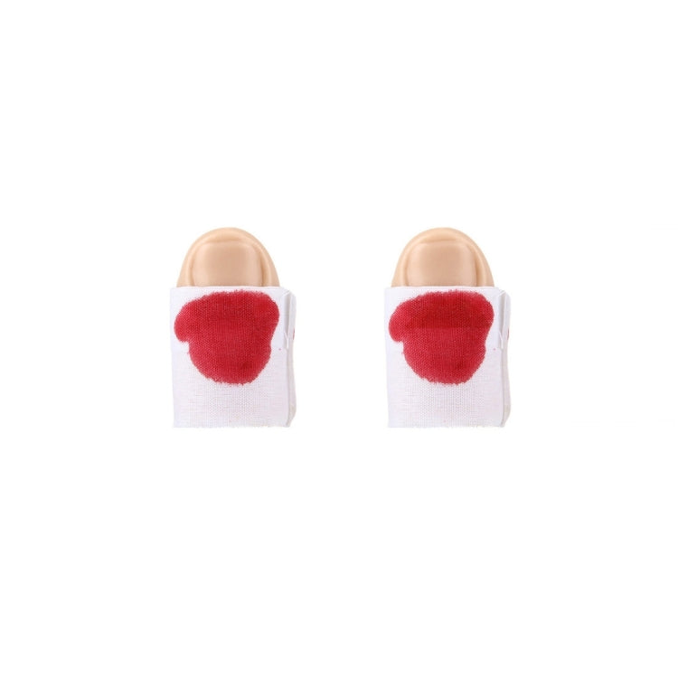 2 PCS Popular Scary Halloween Prop Bloody Fake Cut Off Thumb