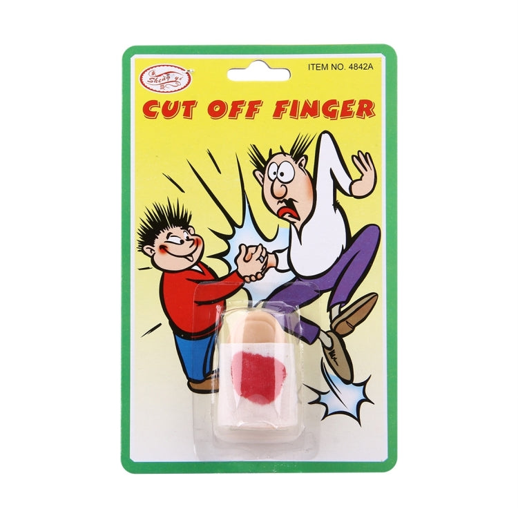 2 PCS Popular Scary Halloween Prop Bloody Fake Cut Off Thumb