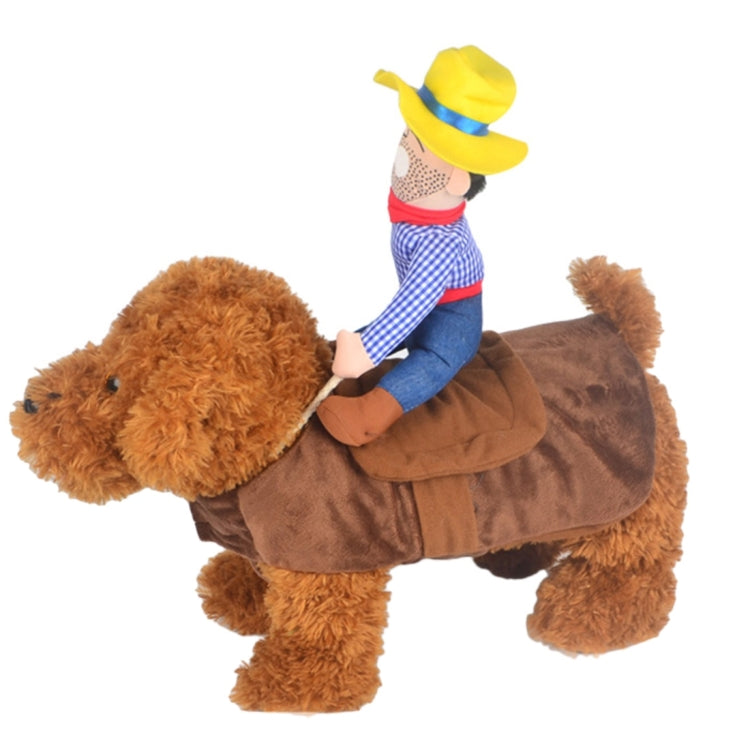 Fun Cute Riding Horse Style Cotton Fabrics Pet Clothes for Dogs, Size: Medium, 26cm x 26cm x 15cm
