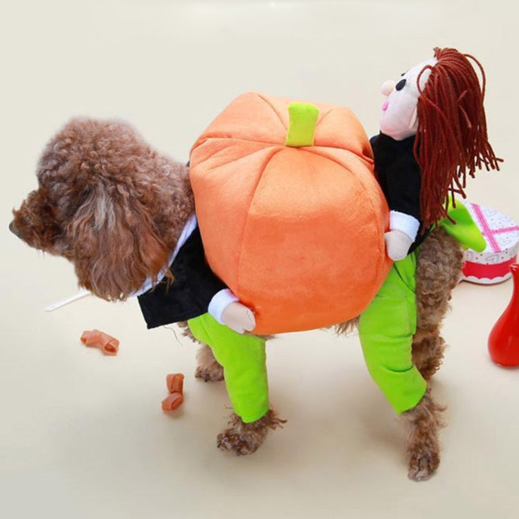 Fun Cute Carrying Pumpkin Style Cotton Fabrics Pet Clothes for Dogs, Size: Large, 36cm x 31cm x 18cm