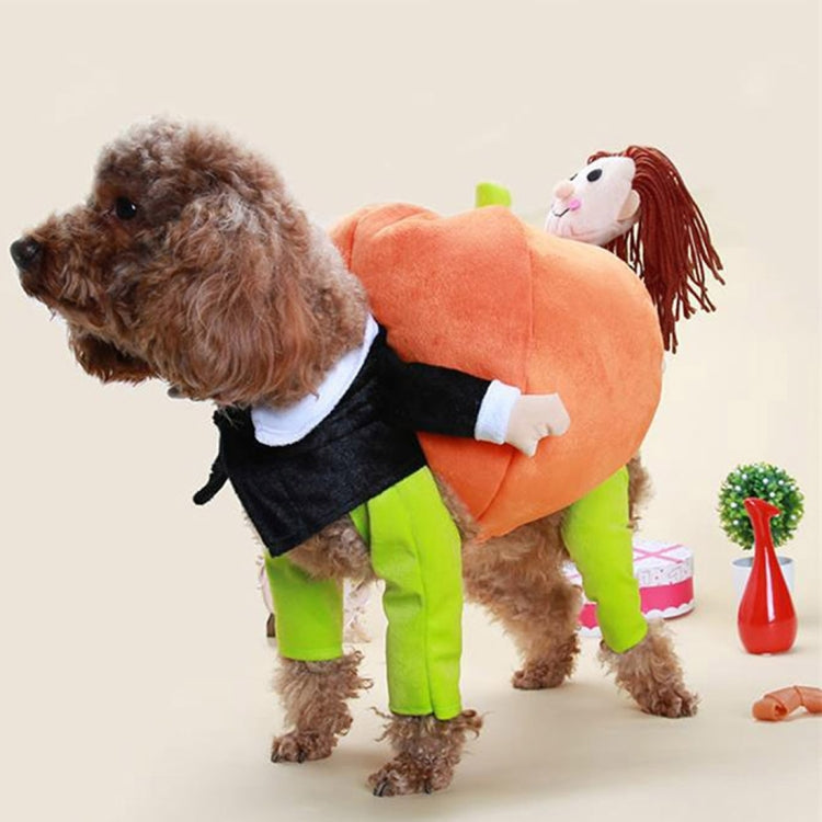 Fun Cute Carrying Pumpkin Style Cotton Fabrics Pet Clothes for Dogs, Size: Large, 36cm x 31cm x 18cm