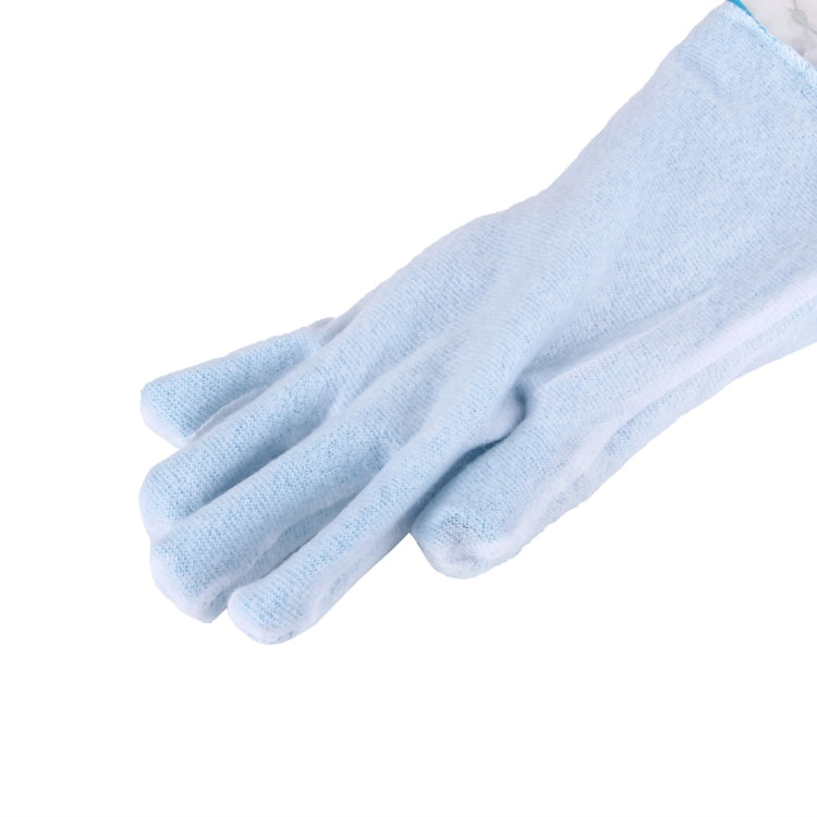 1 Pair Fluff Lining Life Waterproof Elastic Closing Warm Dishwashing Cleaning Rubber Gloves, Size: L