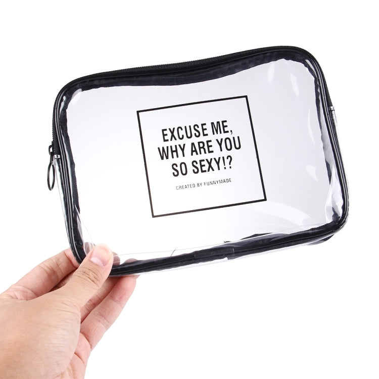 Concise Stylish Transparent Storage Bag, Size: 22.5x16cm