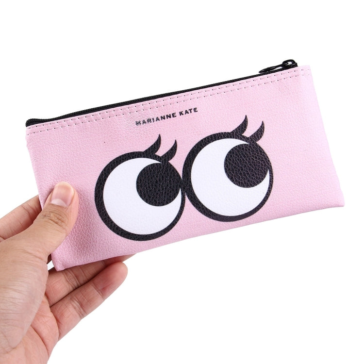 Lovely Eye Pattern Portable Pencil Bag Cosmetic Bag, Size: 19x9.5cm