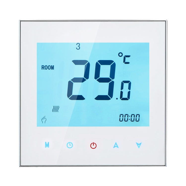 BHT-1000-GA-WIFI 3A Load Water Heating Type Touch LCD Digital WiFi Heating Room Thermostat, Display Clock / Temperature / Periods / Time / Week / Heat etc.