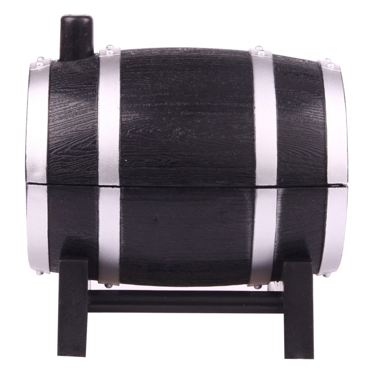 Artistic Creative Portable European Style Wine Cask Shape Manual Toothpick Holder Coccoloba Decoration