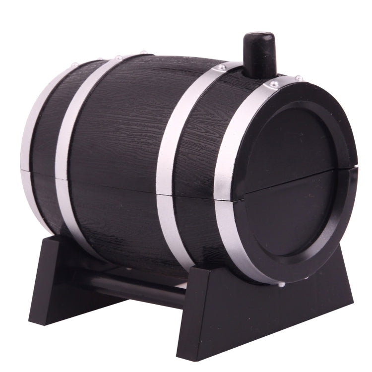 Artistic Creative Portable European Style Wine Cask Shape Manual Toothpick Holder Coccoloba Decoration