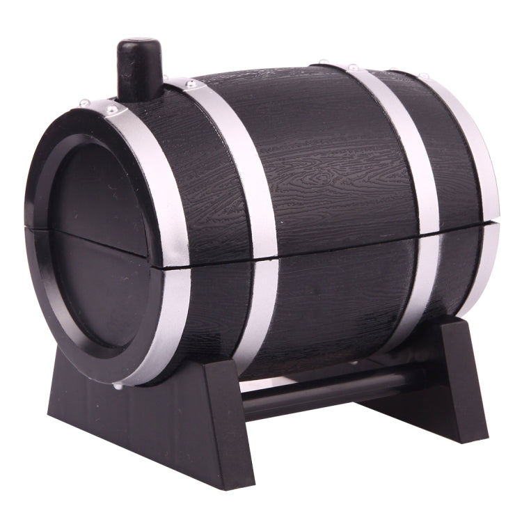 Artistic Creative Portable European Style Wine Cask Shape Manual Toothpick Holder Coccoloba Decoration