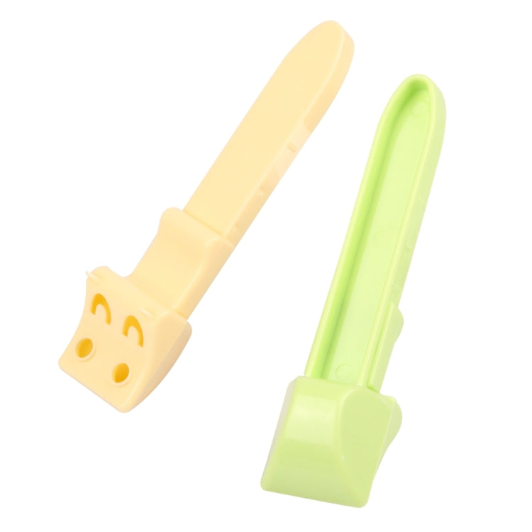 2 PCS Adjustable Kitchen Plastic Seasoning Salt Milk Powder Measuring Spoon with 2 x 2g Interlayers