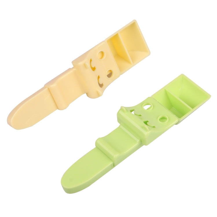 2 PCS Adjustable Kitchen Plastic Seasoning Salt Milk Powder Measuring Spoon with 2 x 2g Interlayers
