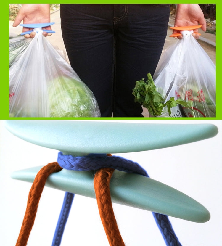 Portable Shopping Helper Hand Tool I-shaped Plastic Bag Holder Food Dish Carrying Lifting Handle