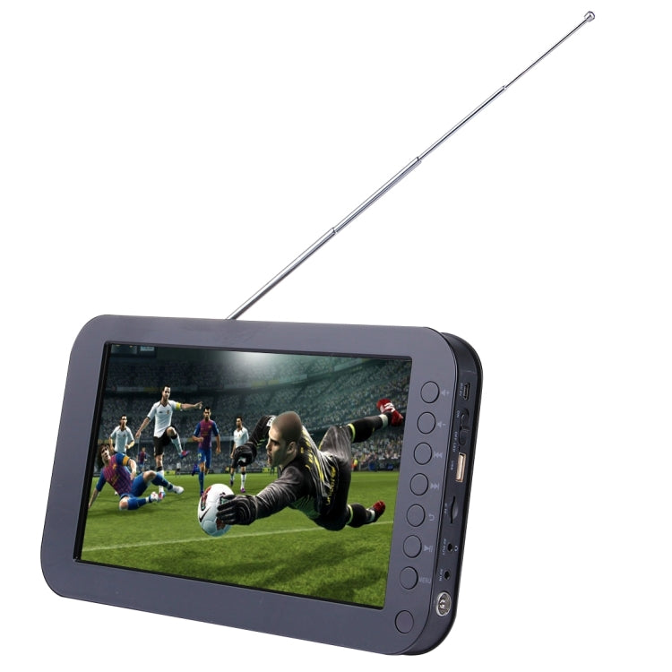 9.8 inch TFT LCD Screen Analog Multimedia Portable Video TV Player with Remote Controller, Support TV, FM Radio Function, U Disk & TF Card Reading