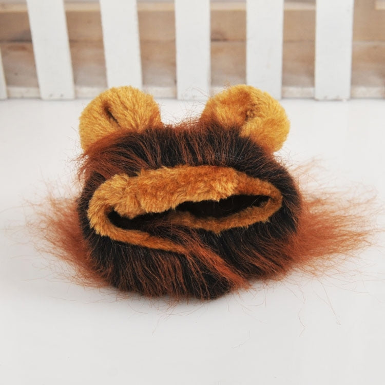 Lion Style Cute Pet Clothes for Regular Size Cats or Small Dogs with About 26cm Head Girth