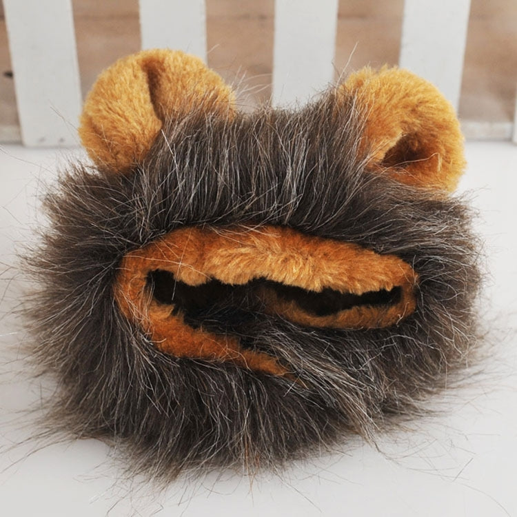 Lion Style Cute Pet Clothes for Regular Size Cats or Small Dogs with About 26cm Head Girth