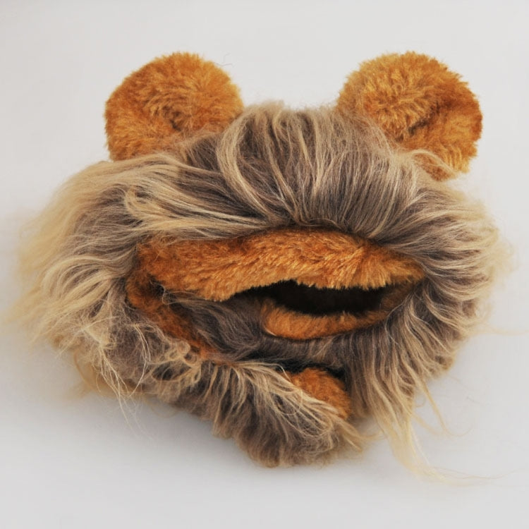 Lion Style Cute Pet Clothes for Regular Size Cats or Small Dogs with About 26cm Head Girth