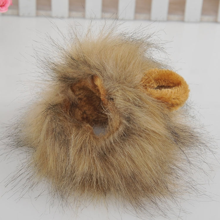 Lion Style Cute Pet Clothes for Regular Size Cats or Small Dogs with About 26cm Head Girth